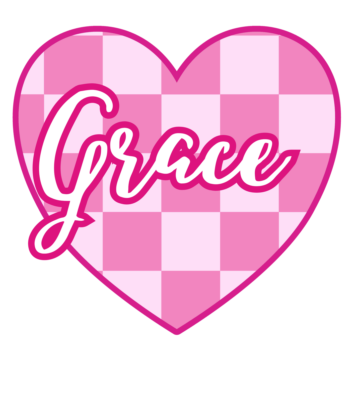 Heart Checkered Infant Tee for Valentine's Day