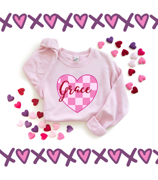 Girls Valentines Day Kids Tee, Heart Custom, Kids Shirts, Toddler Tee Shirt, Kids Valentines Shirt