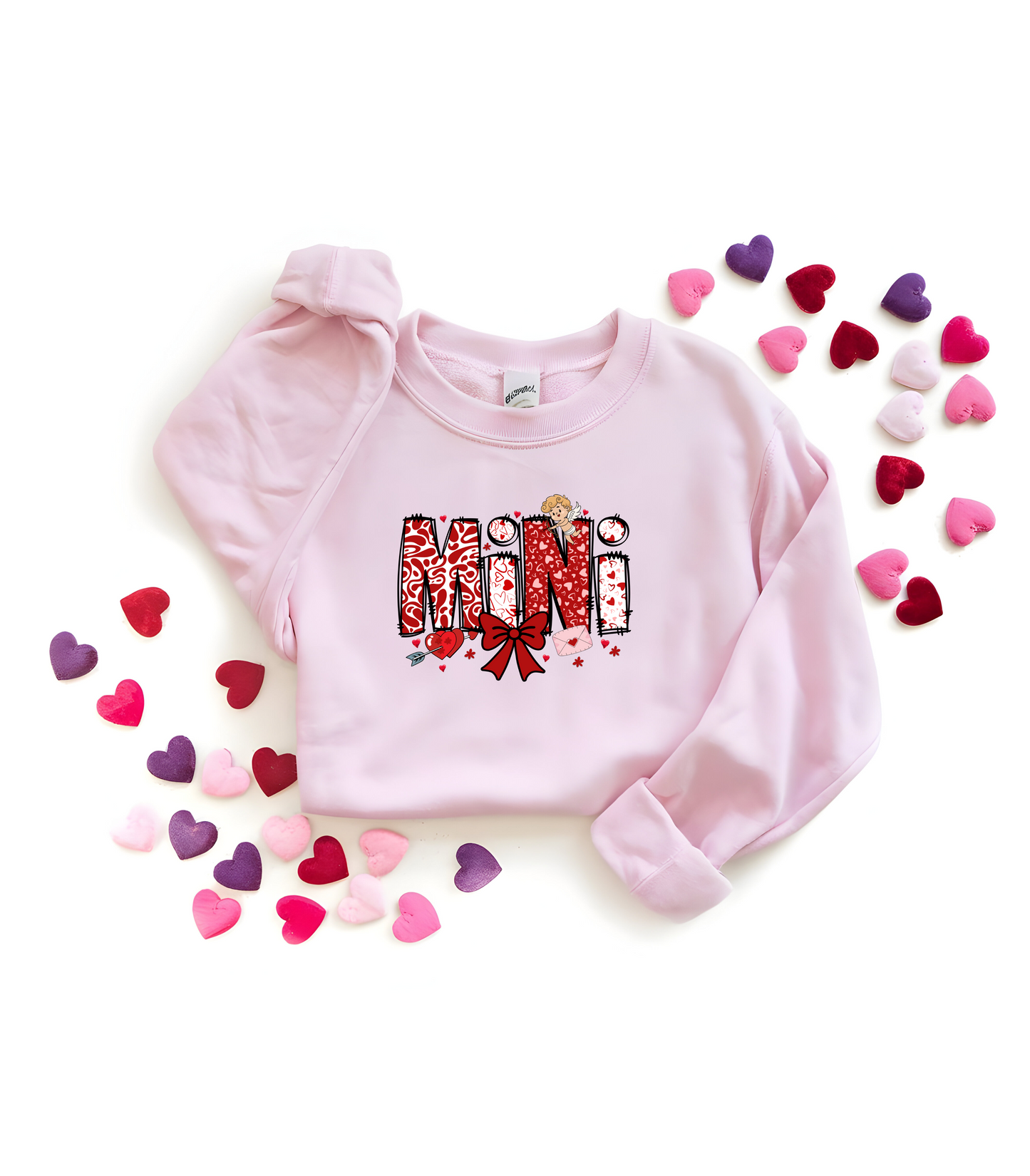 Kids Valentine Pink Red Mini Tshirt, Children's Heart Love Graphic Tee, Toddler Valentine's Day Shirt, Cute Kid's Valentine Top, Youth