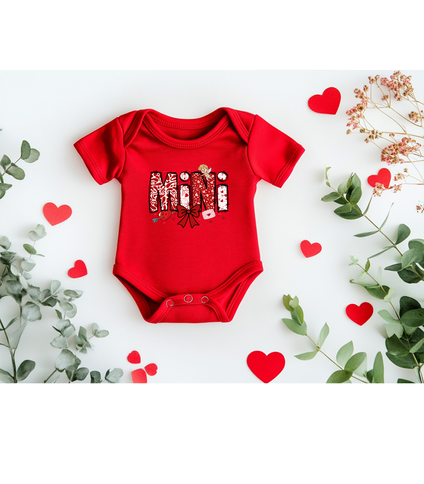 Kids Valentine Pink Red Mini Tshirt, Children's Heart Love Graphic Tee, Toddler Valentine's Day Shirt, Cute Kid's Valentine Top, Youth